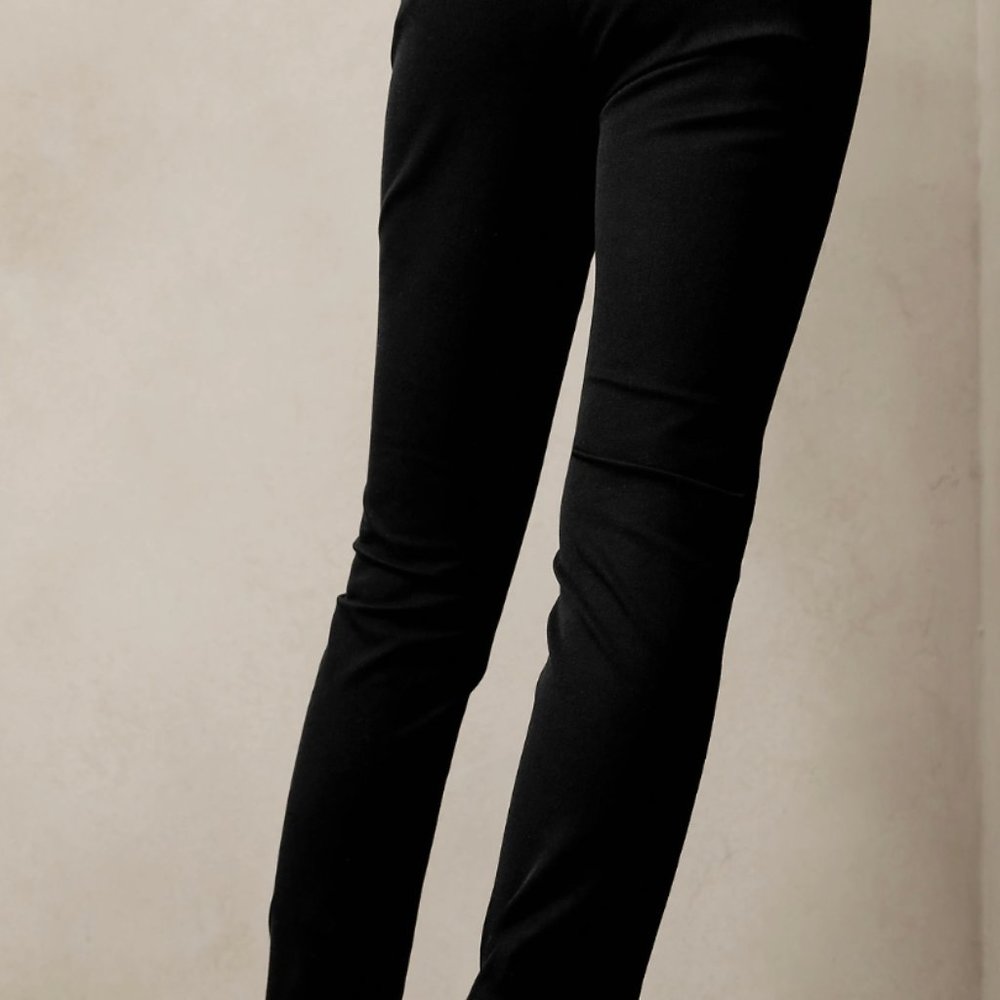 Banana Republic Sloan Slim Black Pant 2 Petite